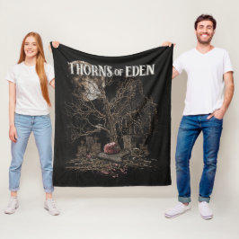 Dornen von Eden - Gothic Streetwear Design Fleecedecke