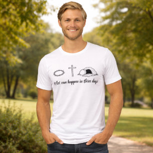 Dornenkrone, Kreuz & leeres Grab, Christlich  Tri-Blend Shirt