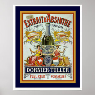 Dornier-Tuller Absinthe Poster 16 x 20