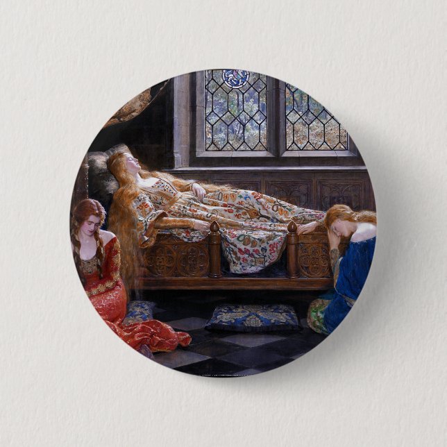 Dornröschen, ca. 1921 von John Collier Button (Vorderseite)