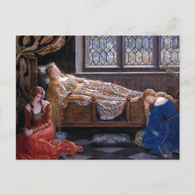 Dornröschen, ca. 1921 von John Collier Postkarte (Vorderseite)