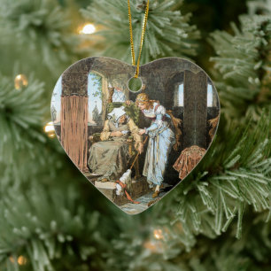 Dornröschen - Schlachthof Beauty - Grimm Märchen Keramik Ornament