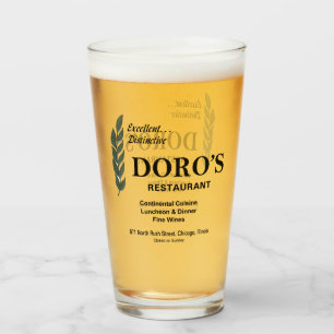 Doro's Restaurant, Chicago, Illinois Glas
