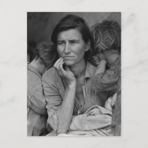 Dorothea Lange's Migrant Mutter Florence Thompson Postkarte