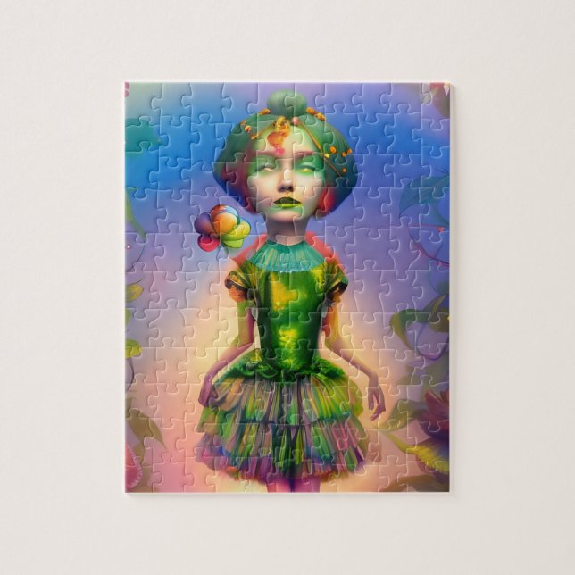 Dorothy als Lollipop Kid AI generierte Fantasy Art Puzzle (Vertikal)