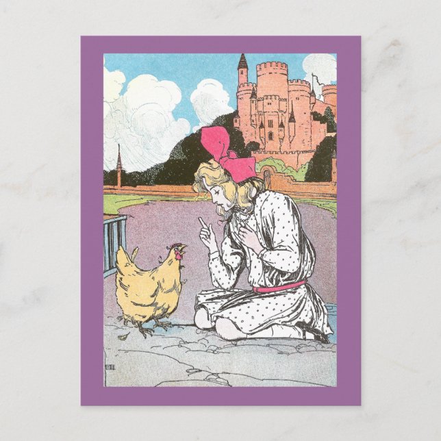 Dorothy Frees the Yellow Hen Postkarte (Vorderseite)