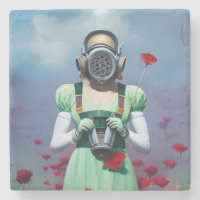 Dorothy in einer Gasmaske