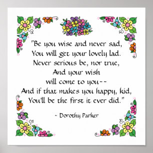 Dorothy Parker Quotation Poster von SRF