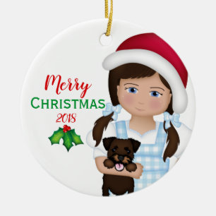 Dorothy-Rubin-Pantoffel Unze frohe Weihnachten Keramik Ornament