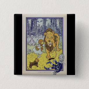 Dorothy und der feige Löwe von Zauberer von Oz Button