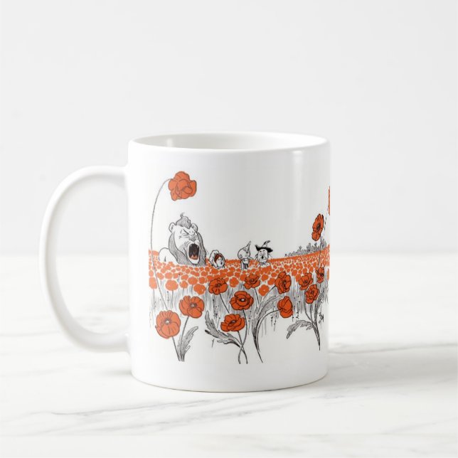 Dorothy und die Mohnblumen Kaffeetasse (Links)