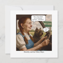 Dorothy und ihre Glanzzeiten Dankeskarte