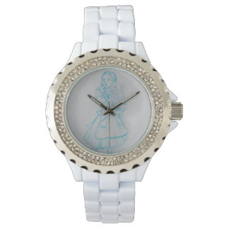 Dorothy und Toto blue Sketch Kristall Watch Armbanduhr