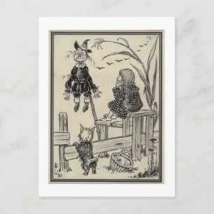 Dorothy, Vogelscheuche und Toto Postkarte