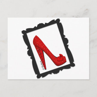 Dorothys Gerahmte Ruby Red Heelse Postkarte