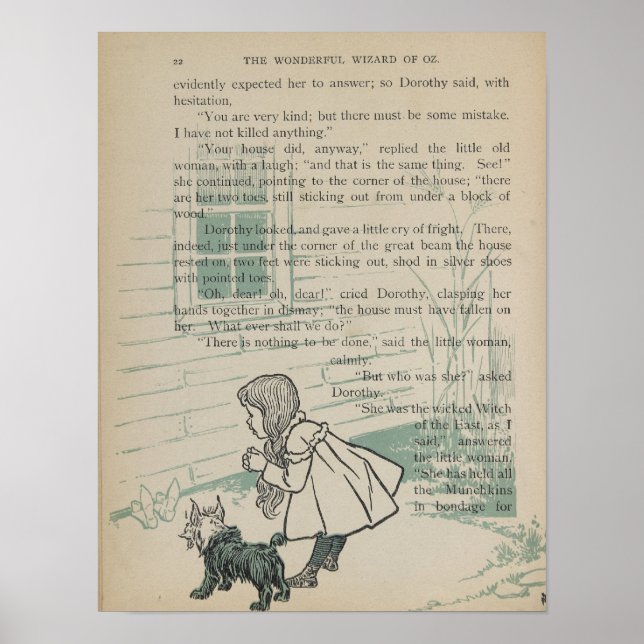 Dorothys Haus tötet die verheerte Hexe Poster (Vorne)