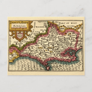 Dorset Dorsetshire Landkreis England Alte historis Postkarte