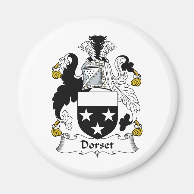 Dorset Familienwappen Magnet (Vorne)