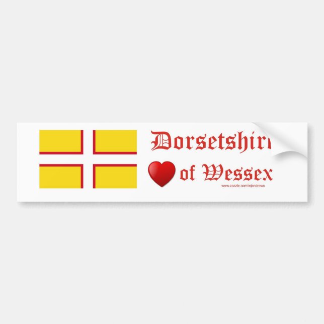 Dorset-Flagge Autoaufkleber (Vorne)