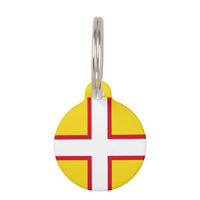 Dorset-Flagge Haustiermarke (Rückseite)