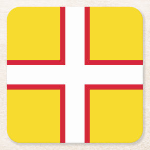 Dorset-Flagge Rechteckiger Pappuntersetzer