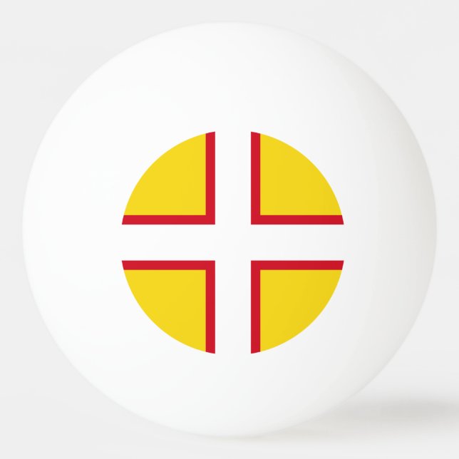 Dorset-Flagge Tischtennisball (Vorderseite)