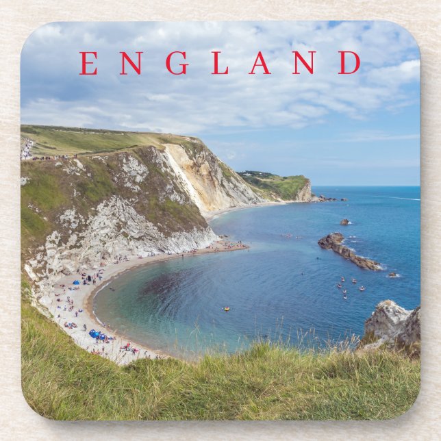 Dorset Man O'War Beach View Untersetzer (Vorderseite)