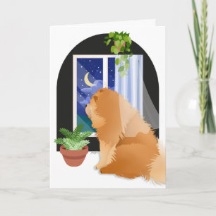 DORT DRAUSSEN IRGENDWO Chow Art Cards Karte