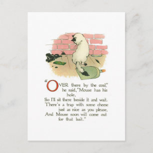 "Dort drüben durch Kohle", sagte er Postkarte