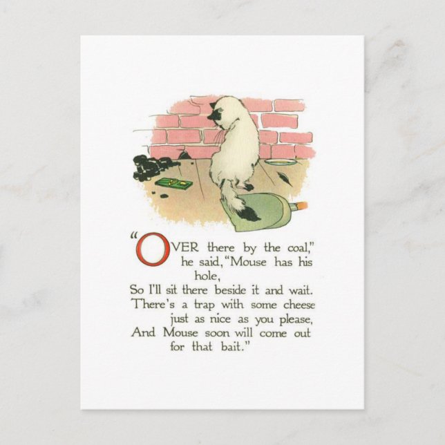 "Dort drüben durch Kohle", sagte er Postkarte (Vorderseite)