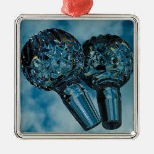 Dort drüben zu den kristallblauen Himmeln Silbernes Ornament