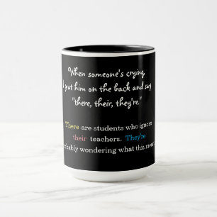Dort ihr, buchstabieren sie die personalisierte tasse