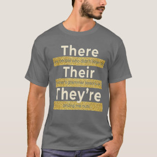 Dort ist ihr dreiteiliger englischer Grammatiklehr T-Shirt