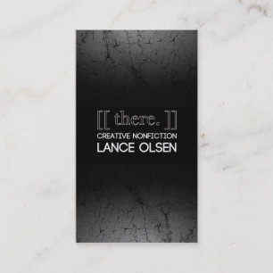 [[dort. ]]: KREATIVE SACHLITERATUR DURCH LANZE Visitenkarte
