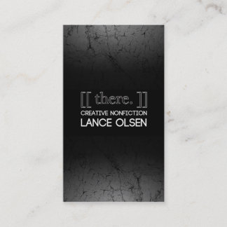 [[dort. ]]: KREATIVE SACHLITERATUR DURCH LANZE Visitenkarte
