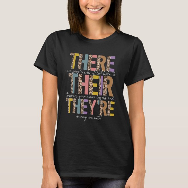 Dort sind sie Englischlehrer zurück T-Shirt (Vorderseite)