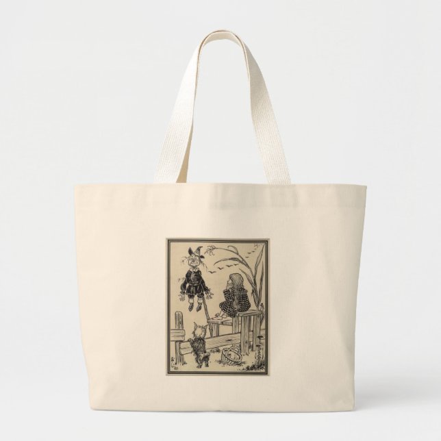 Dorthy, Vogelscheuche und Toto Jumbo Stoffbeutel (Vorne)