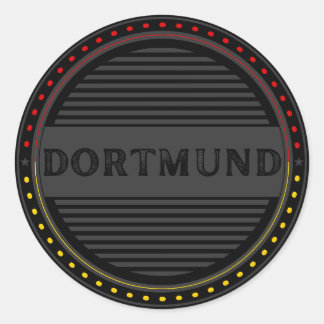 Dortmund City Pride Emblem – German Identity Runder Aufkleber