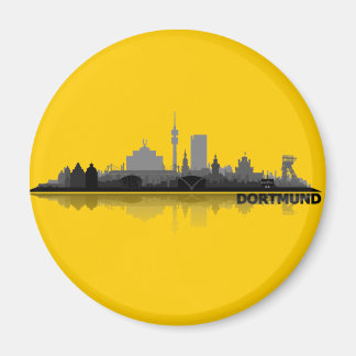 Dortmund City Skyline - Kühlschrankmagnet Magnet