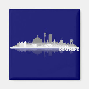 Dortmund City Skyline Kühlschrankmagnet Magnet