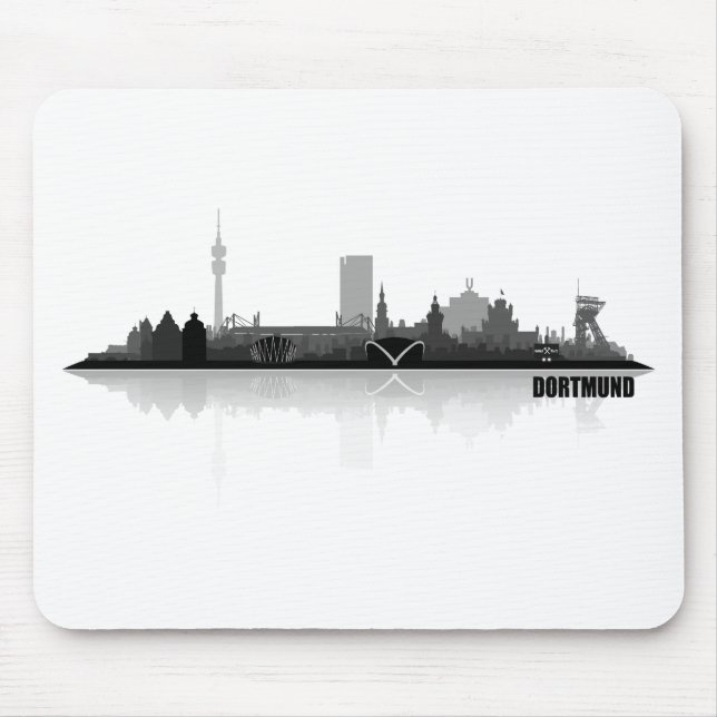 Dortmund City Skyline Mousepad (Vorne)