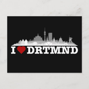Dortmund City Skyline - Postkarte