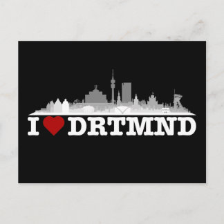 Dortmund City Skyline - Postkarte