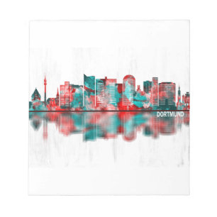 Dortmund Deutschland Skyline Notizblock