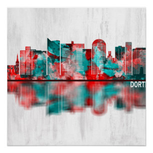 Dortmund Deutschland Skyline Poster
