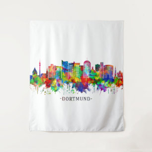 Dortmund Deutschland Skyline Wandteppich