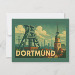 Dortmund Deutschland Stadt Kunst Postkarte