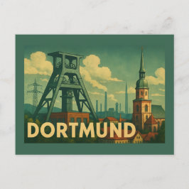 Dortmund Deutschland Stadt Kunst Postkarte