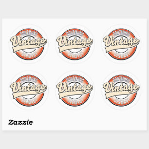 Dortmund Vintage Style Logo, Runder Aufkleber