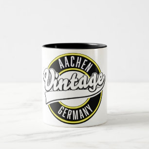 Dortmund Vintage Style Logo, Two-Tone Kaffeetasse